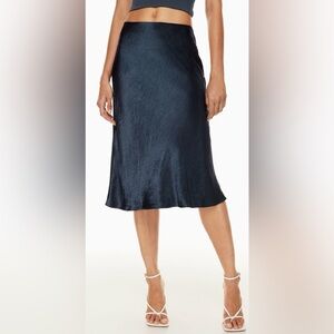 Aritzia Babaton midi slip skirt
